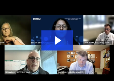 CXO Webinar: The Most Important Tech Investments Hospitals are Making and Why
